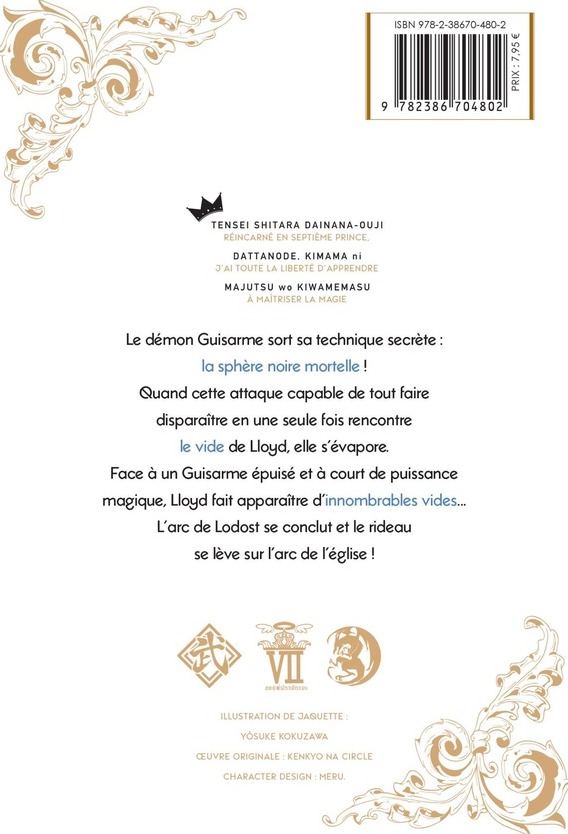 Quatrième de couverture de « Le septième prince »