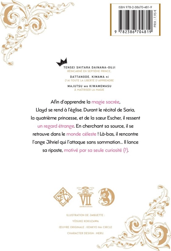Quatrième de couverture de « Le septième prince »