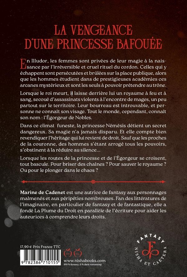 Quatrième de couverture de « Le paria & l'égorgeur »