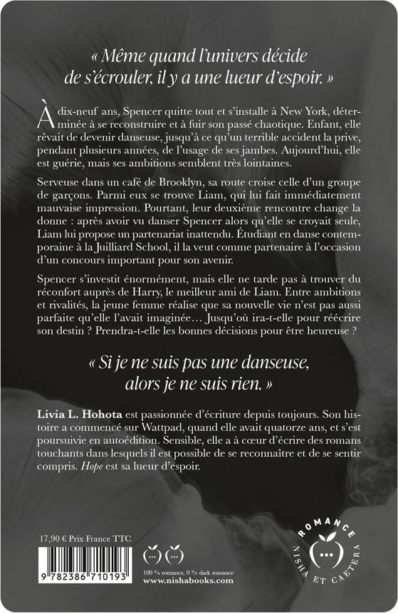 Quatrième de couverture de « Hope »
