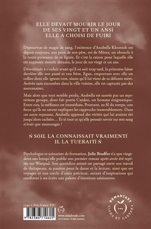 Quatrième de couverture de « D'or et de ruines »