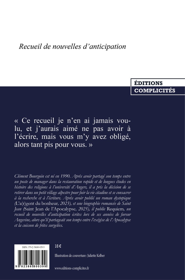 Quatrième de couverture de « Requiem : nouvelles »