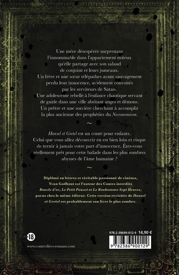Quatrième de couverture de « Hansel et Gretel »