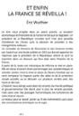 Quatrième de couverture de « Et enfin... La France s'éveilla ! : récit »