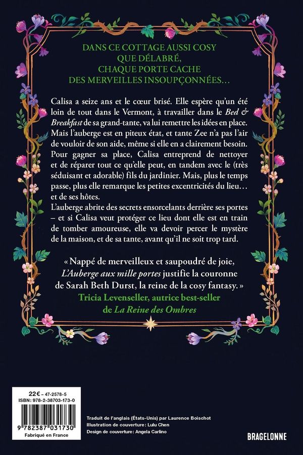 Quatrième de couverture de « L'AUBERGE AUX MILLE PORTES »