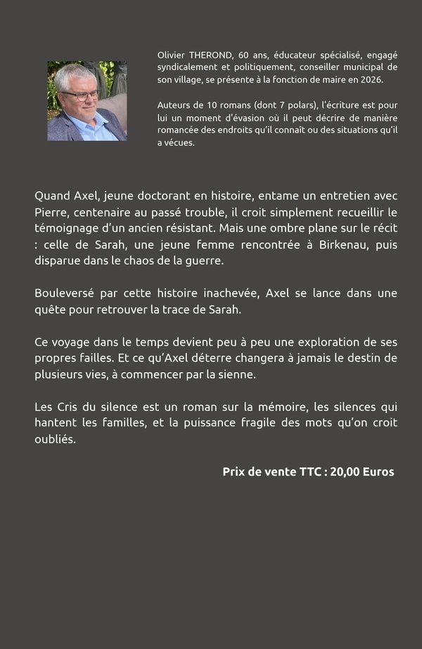Quatrième de couverture de « Les cris du silence »