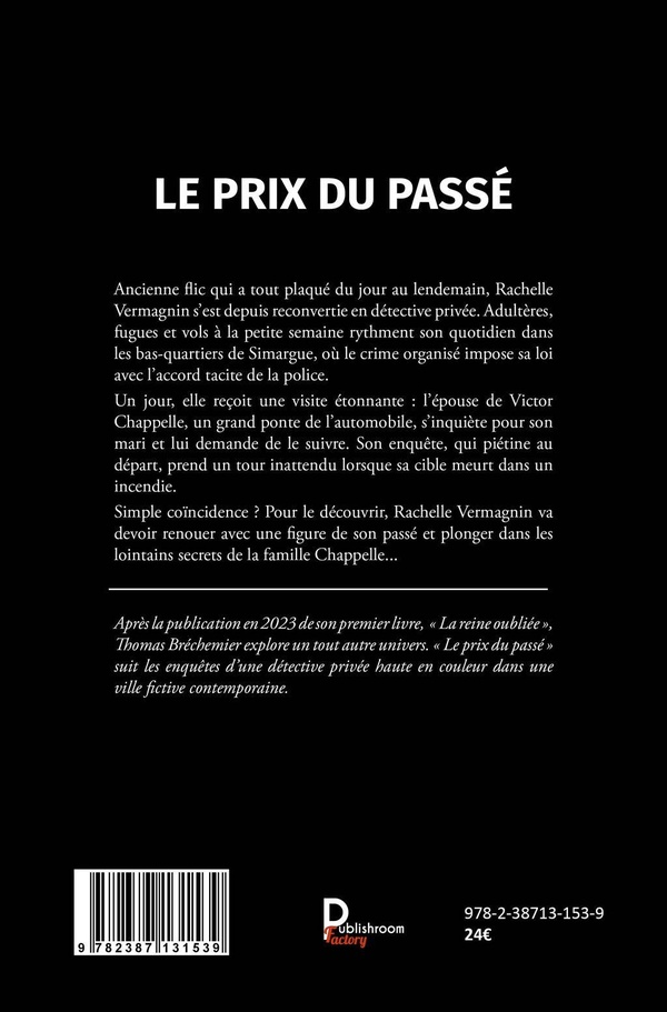 Quatrième de couverture de « Le prix du passé »