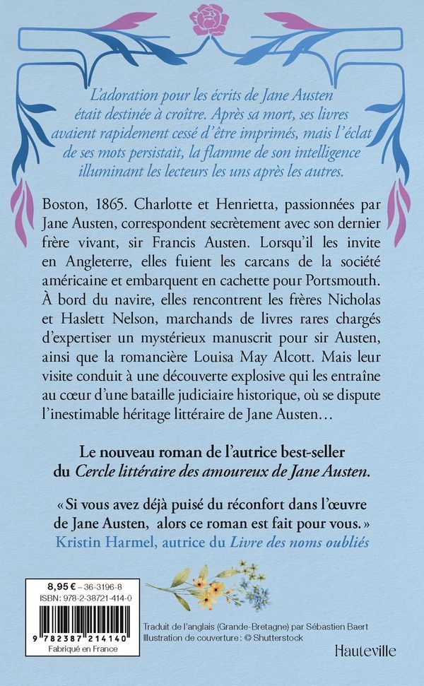 Quatrième de couverture de « L'HERITAGE DE JANE AUSTEN »