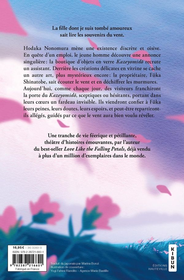 Quatrième de couverture de « LA FILLE QUI LIT LE VENT »
