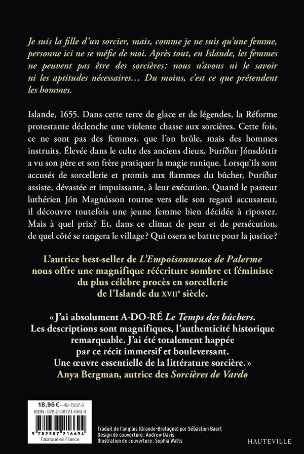 Quatrième de couverture de « LE TEMPS DES BUCHERS »