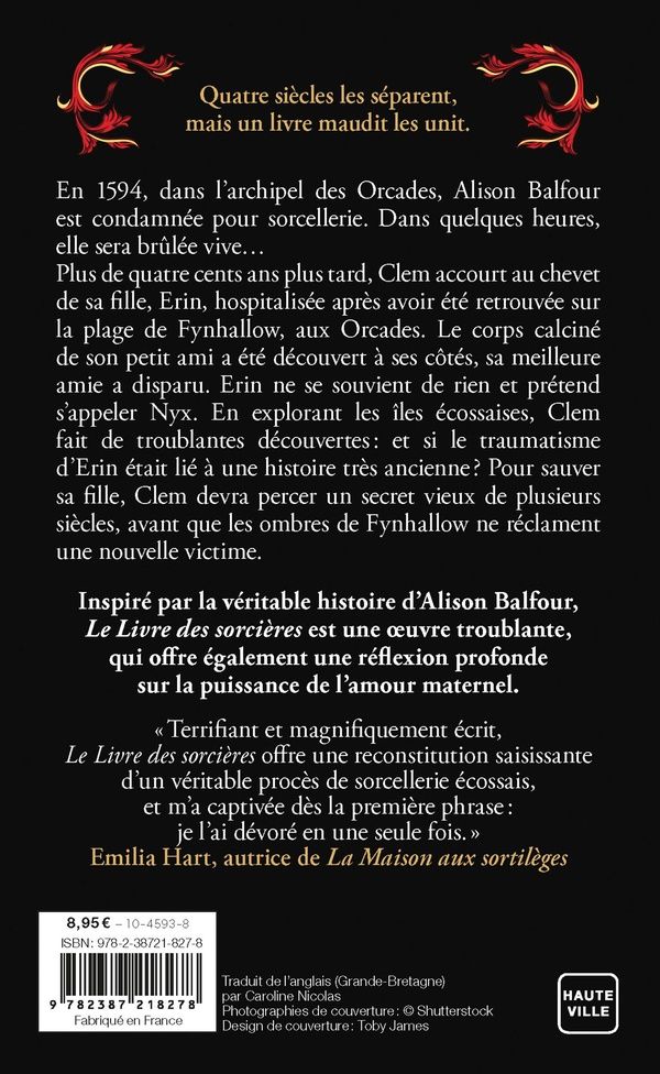 Quatrième de couverture de « LE LIVRE DES SORCIERES »