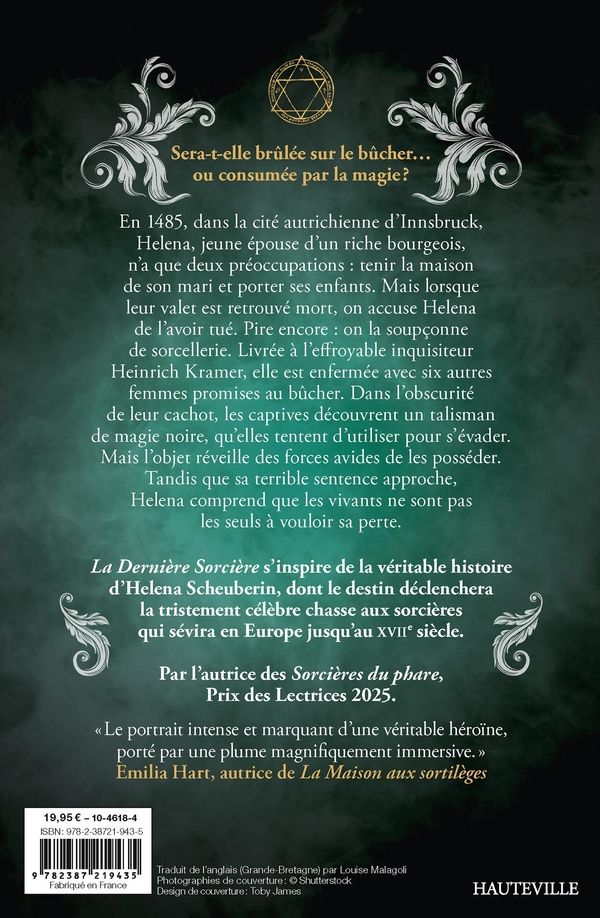 Quatrième de couverture de « LA DERNIERE SORCIERE »
