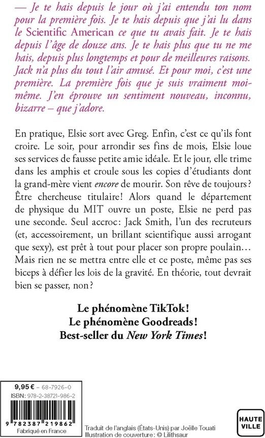 Quatrième de couverture de « LOVE, THEORETICALLY »