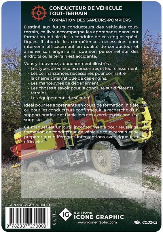 Quatrième de couverture de « Conducteur de véhicule tout-terrain : formation de spécialité, conduite »