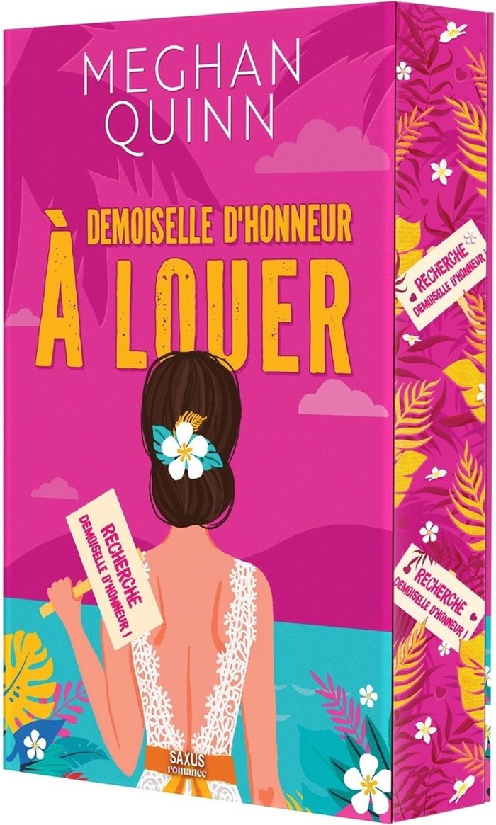 Couverture du livre « Demoiselle d'honneur à louer » de Meghan Quinn, librairie Les Contes Infusés à Corte