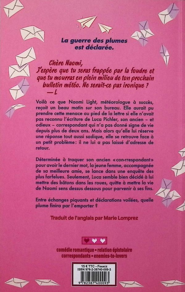Quatrième de couverture de « COURRIER INDESIRABLE (BROCHE) »