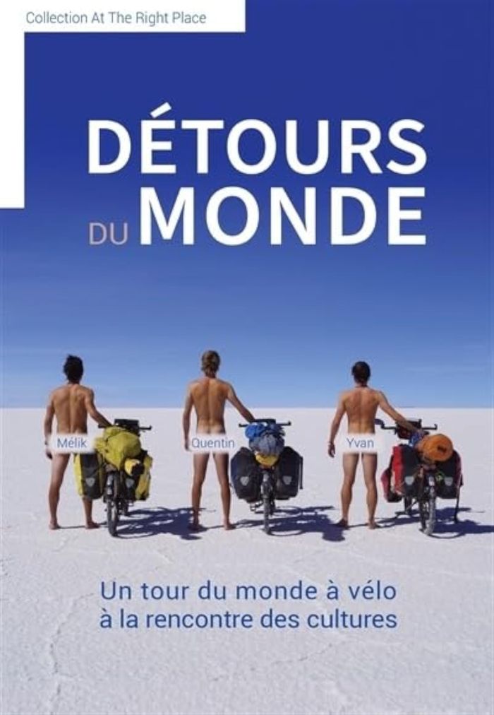 Couverture du livre « DETOURS DU MONDE : UN TOUR DU MONDE A VELO A LA RENCONTRE DES CULTURES », librairie Les Contes Infusés à Corte