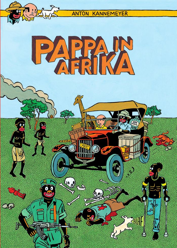 Couverture du livre « PAPPA IN AFRIKA » de Anton Kannemeyer, librairie Les Contes Infusés à Corte