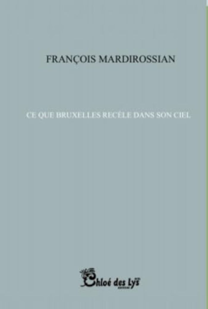 Couverture du livre « CE QUE BRUXELLES RECELE DANS SON CIEL » de Francois Mardirossia, librairie Les Contes Infusés à Corte