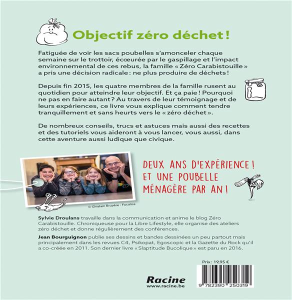 Quatrième de couverture de « LE ZERO DECHET SANS COMPLEXES »