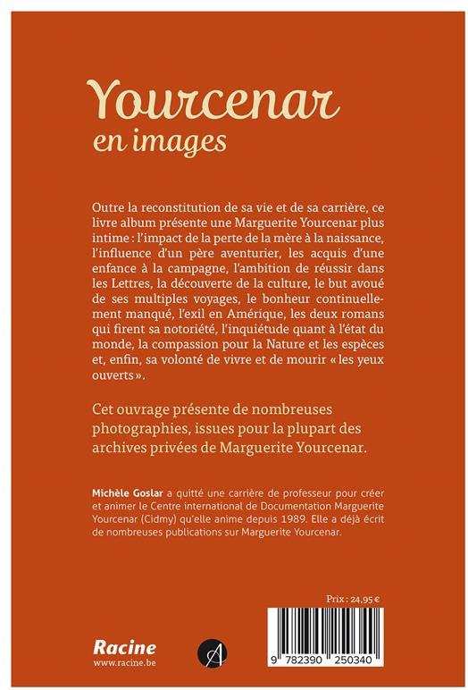 Quatrième de couverture de « YOURCENAR EN IMAGES »