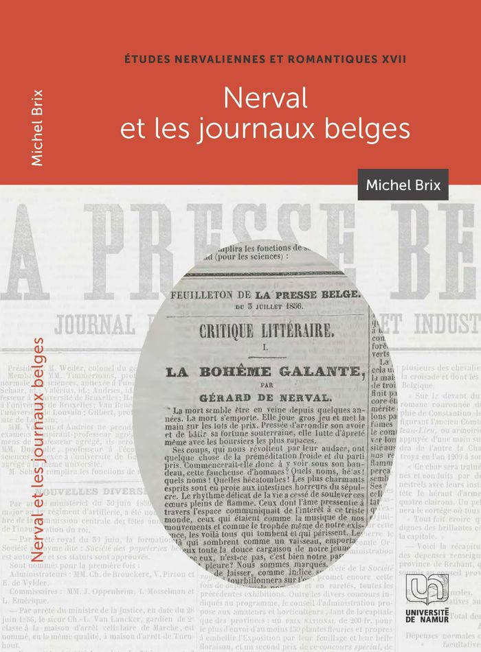 Couverture du livre « NERVAL ET LES JOURNAUX BELGES » de Brix Michel, librairie Les Contes Infusés à Corte