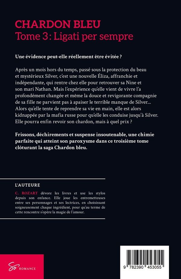 Quatrième de couverture de « CHARDON BLEU - LIGATI PER SEMPRE - ROMANCE THRILLER ENTRE ACTION, PASSIONS INTERDITES ET SUSPENSE »