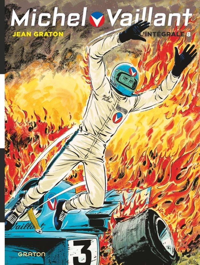 Couverture du livre « MICHEL VAILLANT, L'INTEGRALE - TOME 8 - NOUVELLE EDITION » de Graton, librairie Les Contes Infusés à Corte