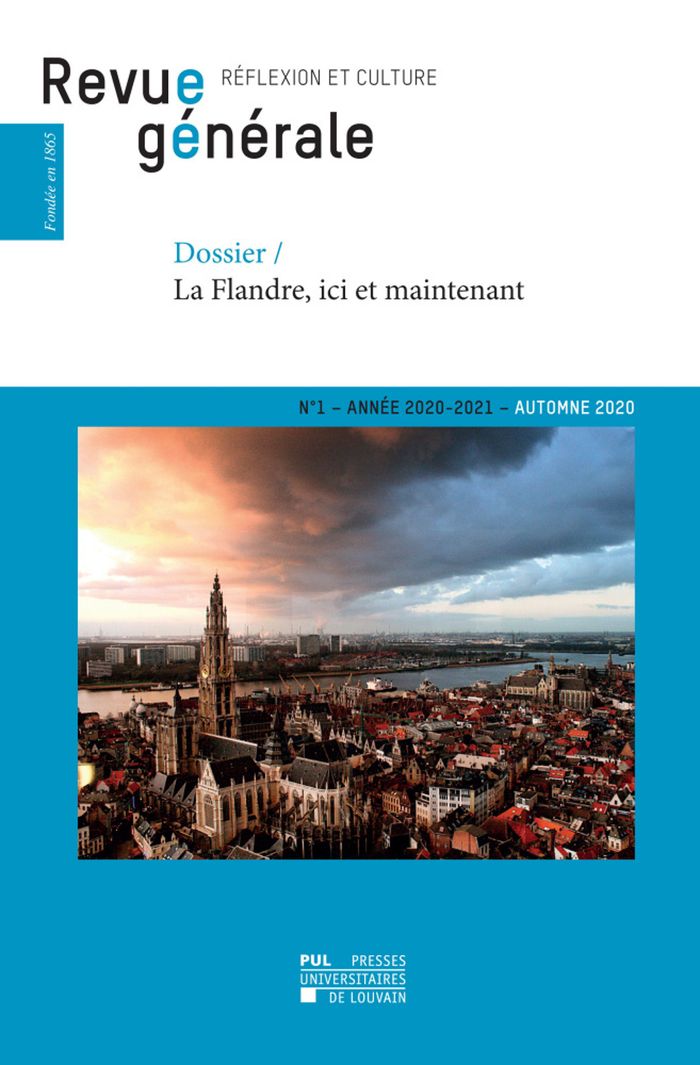 Couverture du livre « REVUE GENERALE N 1 AUTOMNE 2020 - DOSSIER LA FLANDRE, ICI ET MAINTENANT » de General Revue, librairie Les Contes Infusés à Corte