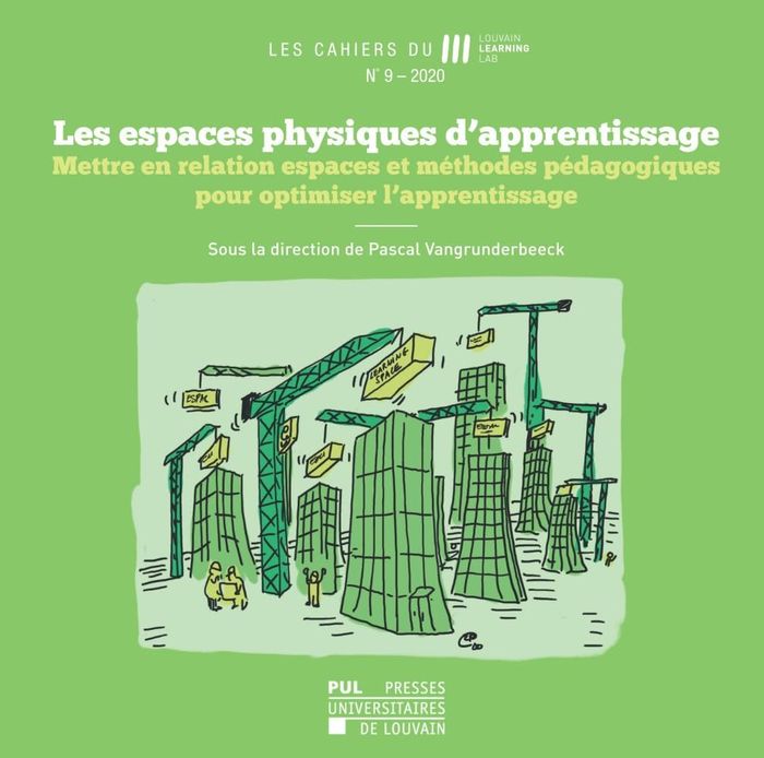 Couverture du livre « LES ESPACES PHYSIQUES D'APPRENTISSAGE - METTRE EN RELATION ESPACES ET METHODES PEDAGOGIQUES POUR OPT » de P. Vangrunderbeeck, librairie Les Contes Infusés à Corte