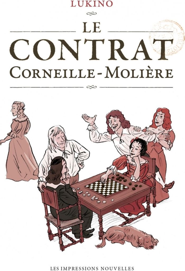 Couverture du livre « Le contrat Corneille-Molière » de Lukino, librairie Les Contes Infusés à Corte