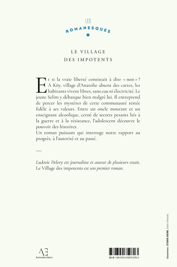 Quatrième de couverture de « LE VILLAGE DES IMPOTENTS »