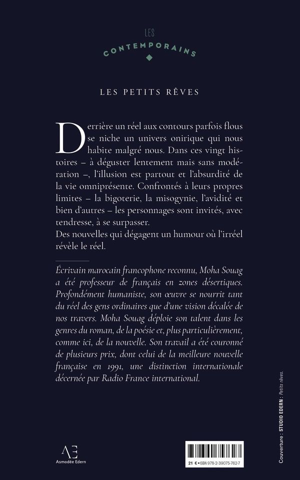 Quatrième de couverture de « LES PETITS REVES »