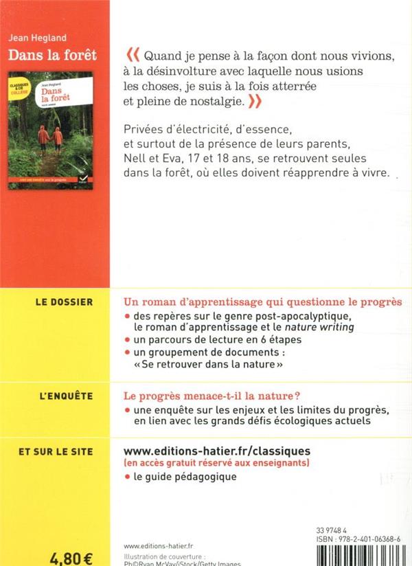 Quatrième de couverture de « Dans la forêt : 1996 »