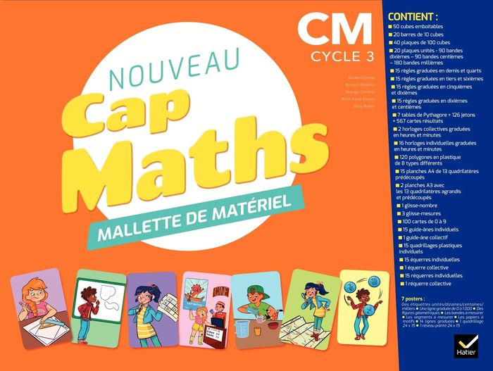 Couverture du livre « CAP MATHS CM1/CM2 ED. 2020 - MALLETTE DE MATERIEL POUR LA CLASSE » de Charnay/combier, librairie Les Contes Infusés à Corte