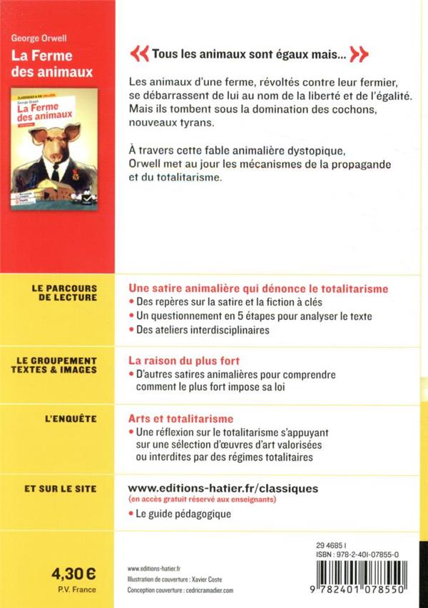 Quatrième de couverture de « La ferme des animaux : 1945... »