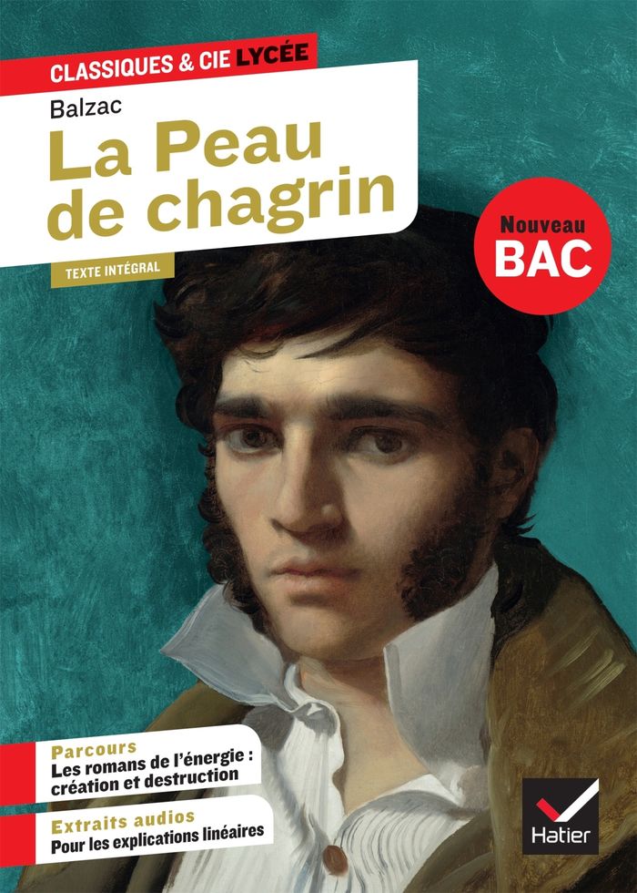 Couverture du livre « LA PEAU DE CHAGRIN (OEUVRE AU PROGRAMME BAC 2026, 1RE GENERALE) - SUIVI DU PARCOURS LES ROMANS DE », librairie Les Contes Infusés à Corte
