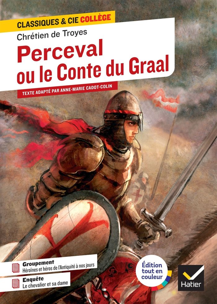 Couverture du livre « Perceval ou le Conte du Graal : texte intégral », librairie Les Contes Infusés à Corte