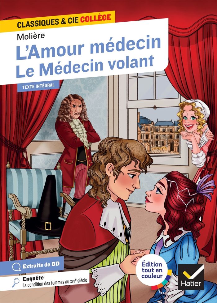 Couverture du livre « L'amour médecin : 1665 » de Molière, librairie Les Contes Infusés à Corte