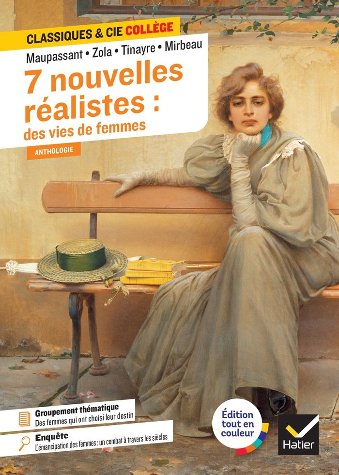 Couverture du livre « 7 nouvelles réalistes : des vies de femmes » de Maupassant, librairie Les Contes Infusés à Corte