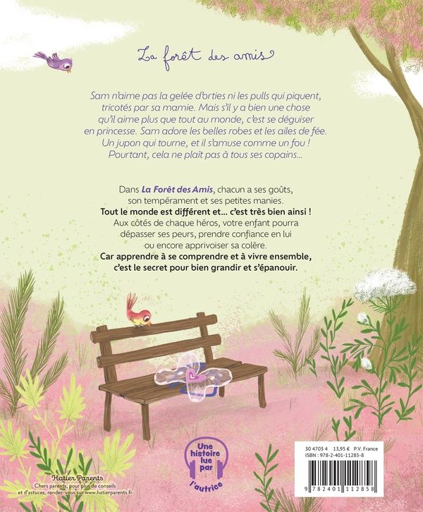 Quatrième de couverture de « Sam le sanglier se déguise en princesse »
