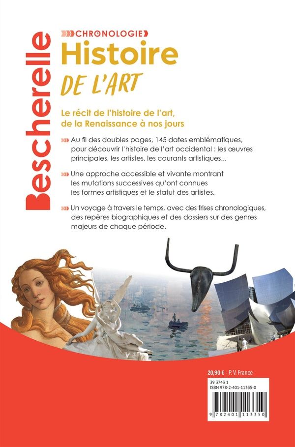 Quatrième de couverture de « Histoire de l'art : de la Renaissance à nos jours »