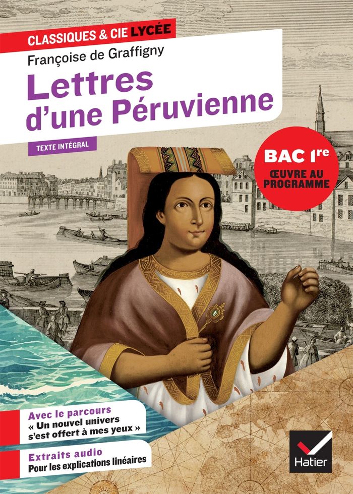 Couverture du livre « LETTRES D'UNE PERUVIENNE (OEUVRE AU PROGRAMME DU BAC DE FRANCAIS 2026, 1RE) - SUIVI DU PARCOURS UN », librairie Les Contes Infusés à Corte