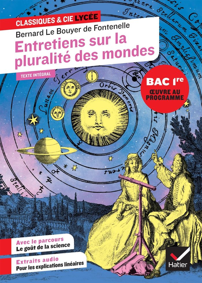 Couverture du livre « ENTRETIENS SUR LA PLURALITE DES MONDES (OEUVRE AU PROGRAMME DU BAC DE FRANCAIS 2026, 1RE) - SUIVI DU », librairie Les Contes Infusés à Corte