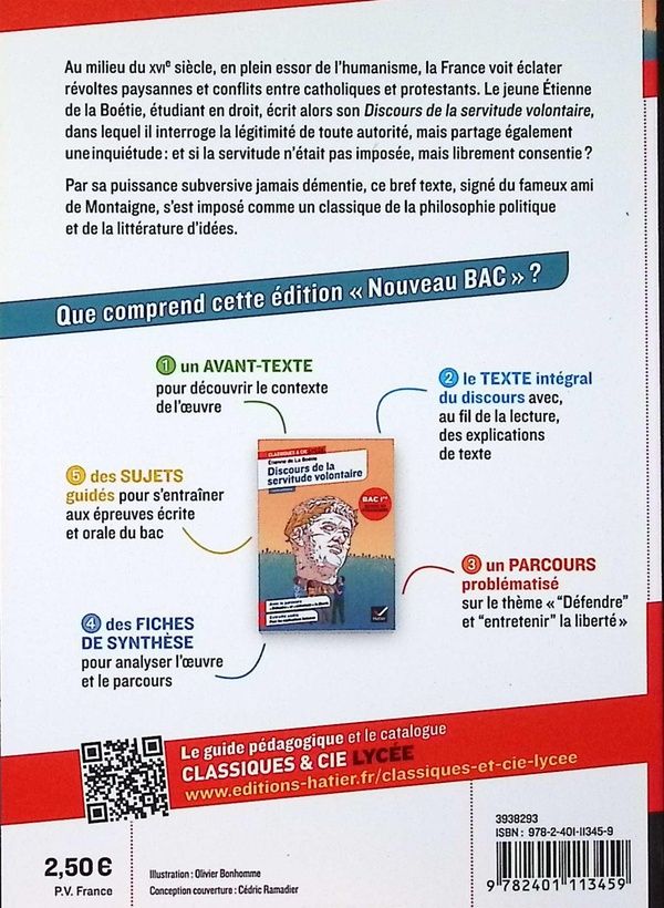 Quatrième de couverture de « Discours de la servitude volontaire : 1576 »