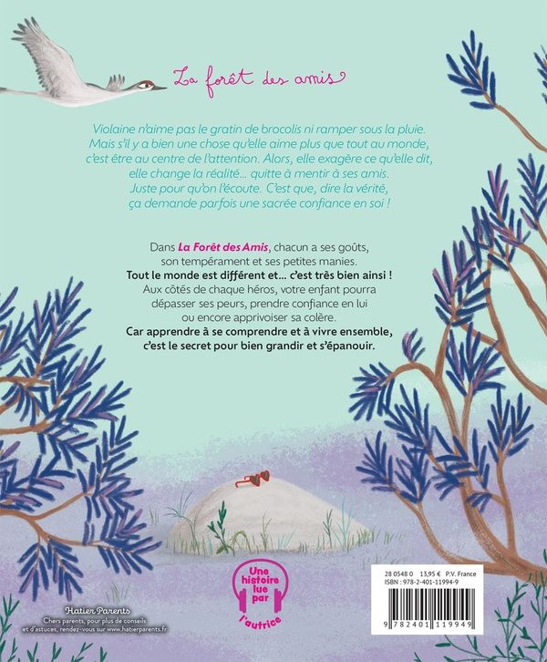 Quatrième de couverture de « Violaine la vipère raconte des mensonges »