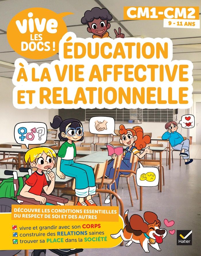 Couverture du livre « Éducation à la vie affective et relationnelle : CM1 / CM2 » de Marion Escot, librairie Les Contes Infusés à Corte