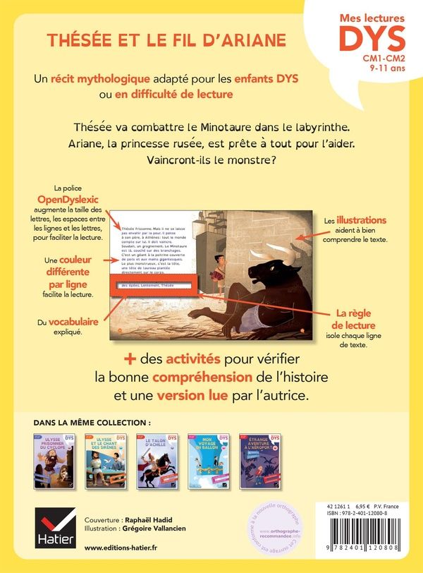 Quatrième de couverture de « Thésée et le fil d'Ariane »