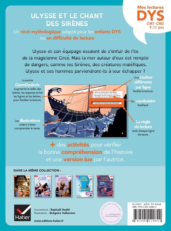Quatrième de couverture de « Ulysse et le chant des sirènes »