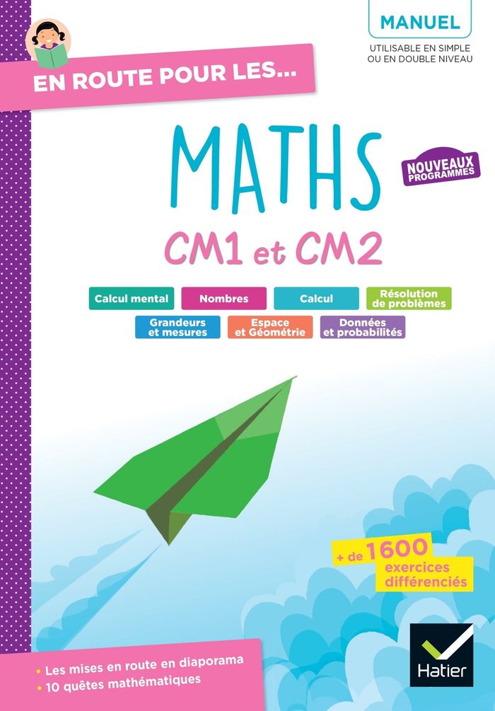 Couverture du livre « Maths : CM1 et CM2 » de Grégory Sieja, librairie Les Contes Infusés à Corte